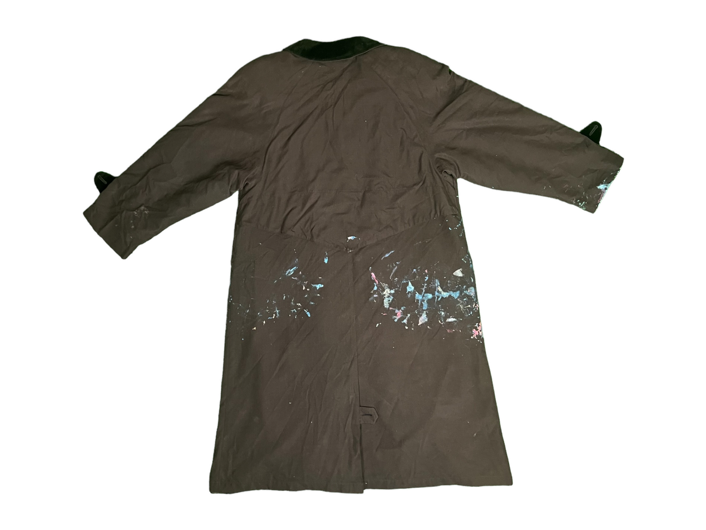 Paint Splatter Trench Coat