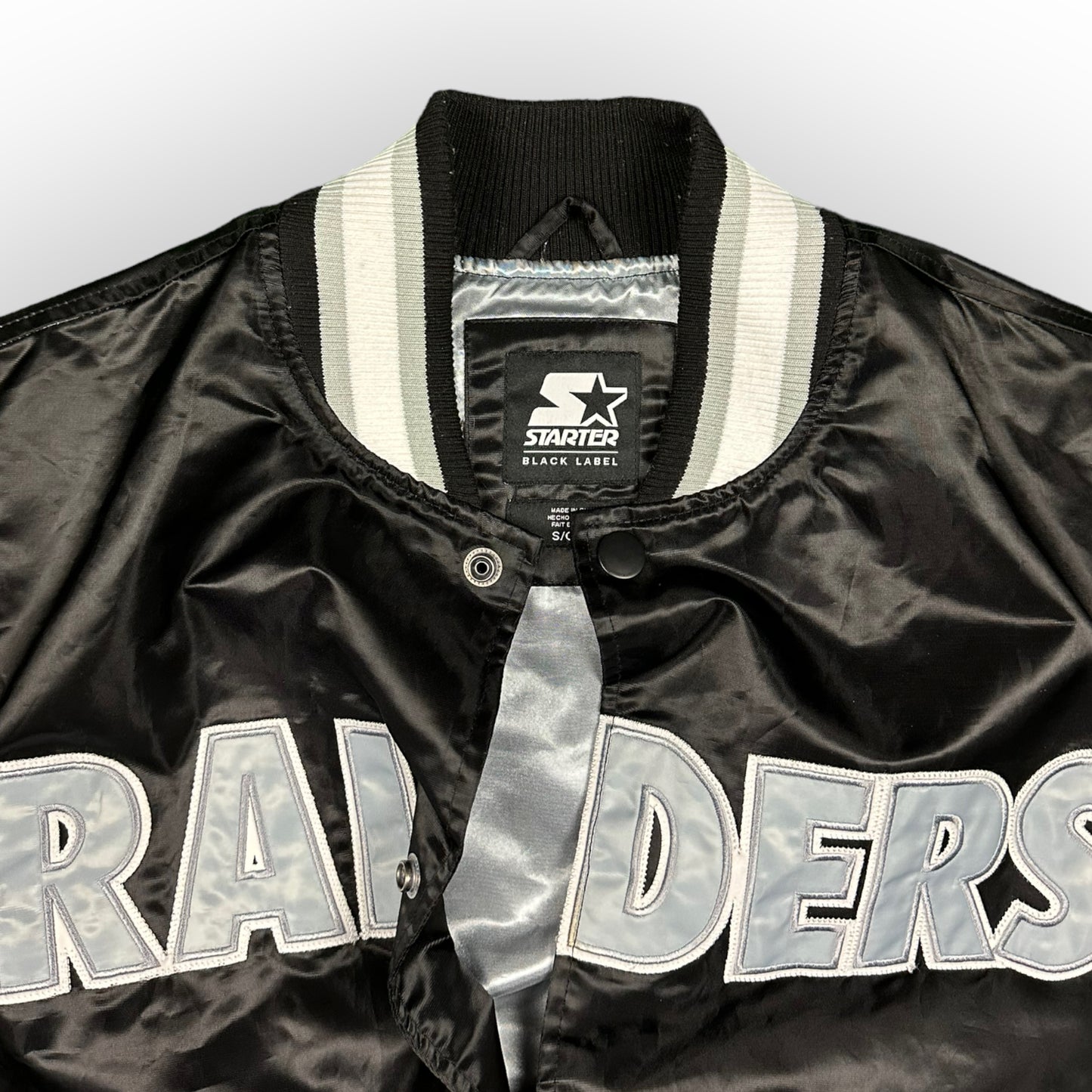 Vintage Starter Raiders Jacket Black Label