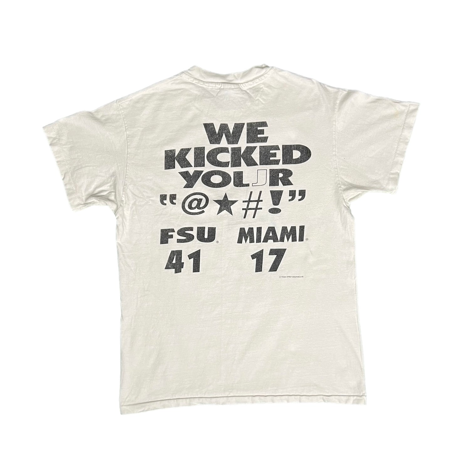 Vintage 1995 Miami Vs. Florida State T-Shirt