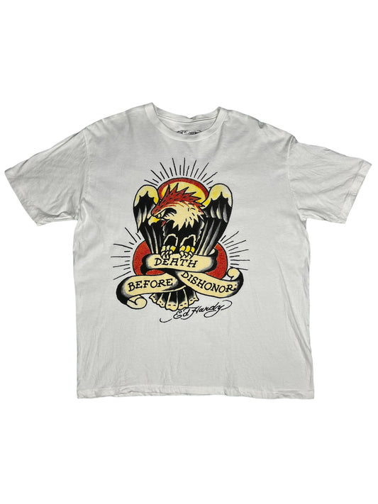 Ed Hardy Embroidered Swarovski Crystal Eagle Shirt T Shirt